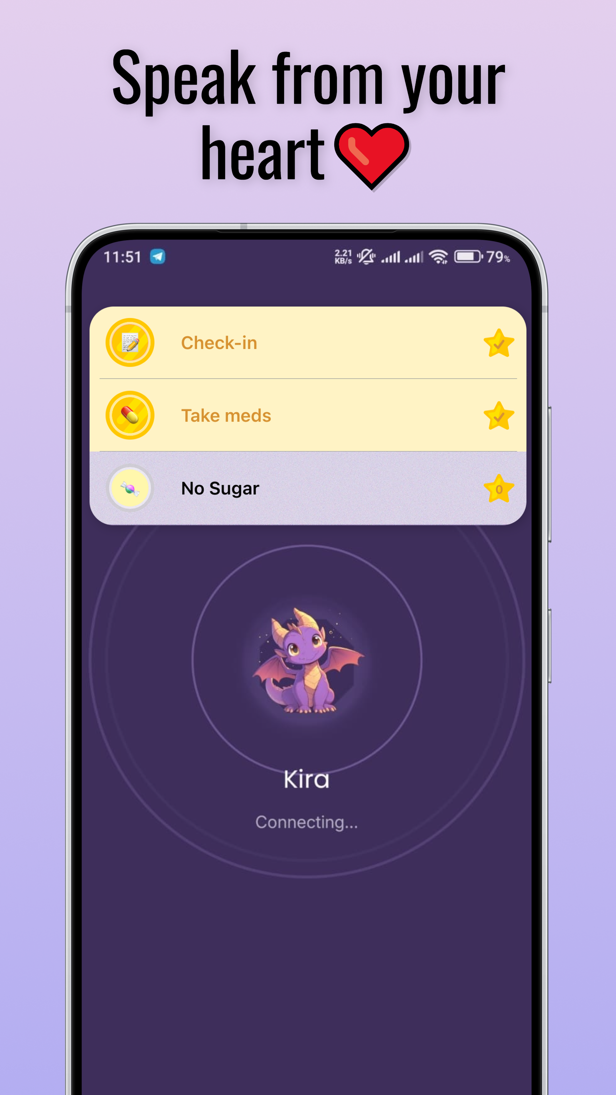 Talk to Kira, your AI companion